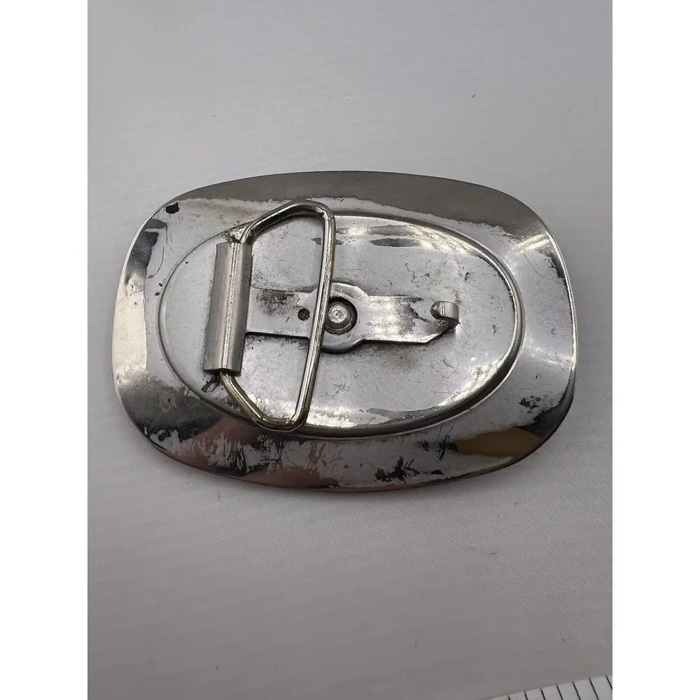 Reining Western Belt Buckle‎ Rodeo Silver And Black